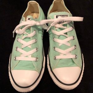 Converse, aqua, Girls size 3, fits women size 6
